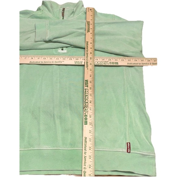 Tommy Bahama Relax Green 1/4 Zip Long Sleeve Cotton Sweater Sweatshirt Men's XL - Picture 9 of 9